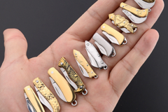 Liquidation/Wholesale Lot: 27 Pieces Mini Stainless Steel Folding Knife Keychains