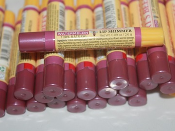Liquidation/Wholesale Lot: 20X Burt's Bees Shimmer Lipstick Lip Color Watermelon SEALED 