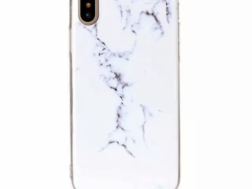 Buy Now: iPhone X- White and Purple Marble Pattern Case- Slim Fit- Retail 