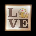  : ‘LOVE Siu Mai’ print LED canvas