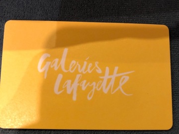 Vente: Carte cadeau Galeries Lafayette (60€)