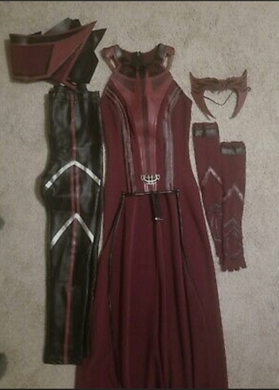 Marvel Wandavision Scarlet Witch Costume New, medium
