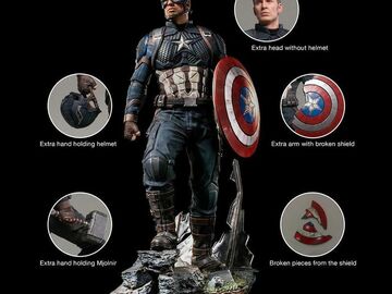 Stores: Endgame Estatua Legacy Replica 1/4 Captain America Deluxe Version