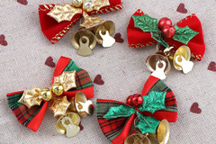 Liquidation/Wholesale Lot: 70pcs mixed color Christmas tree decoration bow