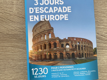 Vente: Coffret Wonderbox "3 jours d'escapade en Europe" (99,90€)