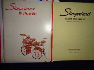 VIP Member: Slingerland 1973  82 page catalog with 1974 price list  +4 ma