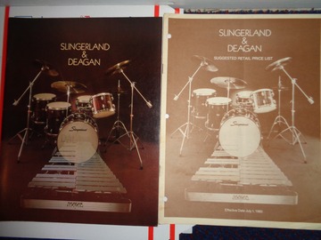 VIP Members' Sales Only: Slingerland & Deagan 1980  92 page catalog with price list