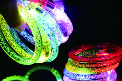 Liquidation/Wholesale Lot: 60 pieces LED luminous acrylic bracelets