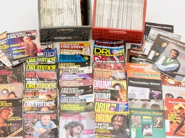 Selling with online payment: Collection of Modern Drummer, DRUM!, Percussive Notes Magazines