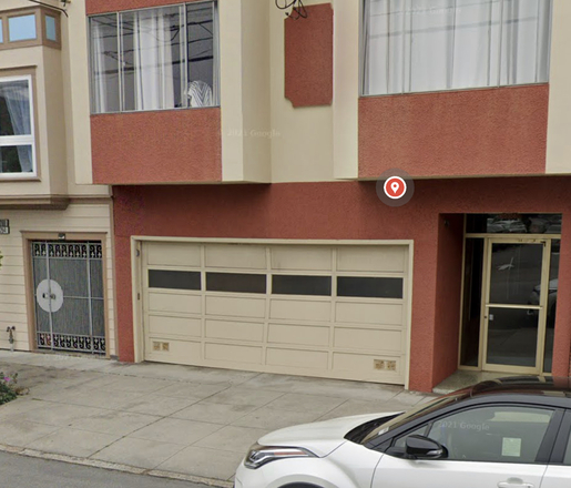 San Francisco CA, Secure Garage On Irving Near Park And UCSF 