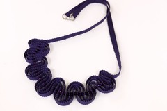  : Purple ribbon necklace