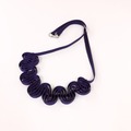  : Purple ribbon necklace