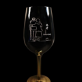  : Forever Love Red Wine Custom Wine Glass pairs