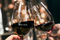  : Complete My Life Red Wine Custom Wine Glass pairs