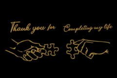  : Complete My Life Red Wine Custom Wine Glass pairs