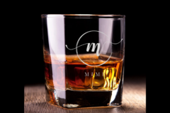  :  Custom Wording Whisky Pair Glasses