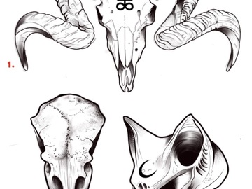 Tattoo design: 2 - Skull