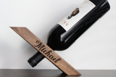  :  Customized wood fulcrum balance wine rack