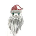 Bulk Lot (Liquidation & Wholesale): 24 Pcs Santa Claus Christmas Brooch Made with Swarovski Crystals