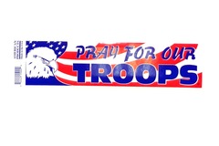 Bulk Lot (Liquidation & Wholesale): Wholesale Made In The USA Patriotic Bumper Sticker “Pray For Our 