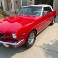 Hourly Rental: 1966 Red Convertible Mustang