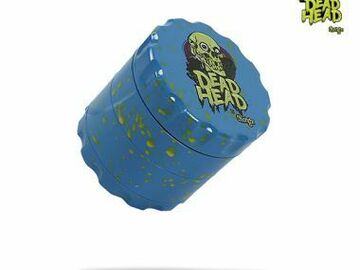 Post Now: Dead Head by Chongz 60mm Sifter Grinder (Blue with Yellow Sp...