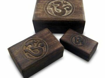  : 3 in 1 Wooden Om Boxes