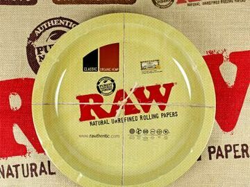 Post Now: RAW Round Metal Rolling Tray