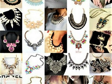 Bulk Lot (Liquidation & Wholesale): Celebrity Beaded Statement Necklaces, Assorted Styles NEW W/Tags