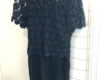 Selling: Kate Sylvester Navy Lace Dress