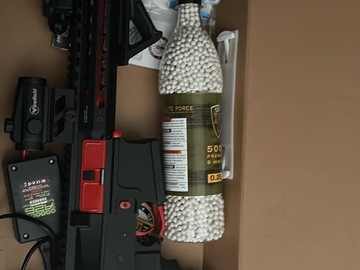 Selling: Airsoft gun SRXL red edition