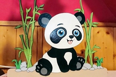 Vente au détail: Lampe de chevet panda pour chambre enfant