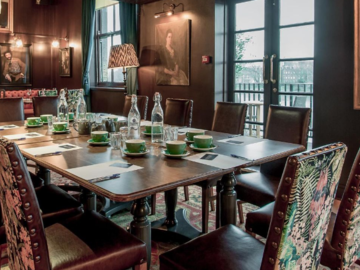 Book a table: Come on down and enjoy the view while sipping on a Gin 