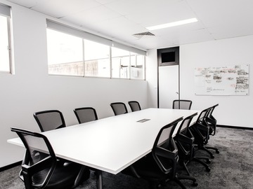 Book a meeting | $: Boardroom  82 - Larget able with seating for up to 8 | Half day