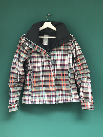 roxy plaid ski jacket