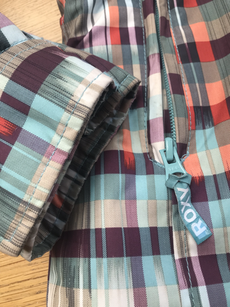 roxy plaid ski jacket