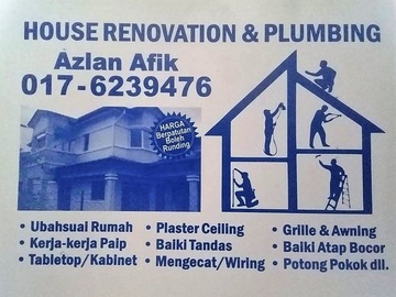 Services: plumbing dan renovation 0176239476 afik seksyen 2 wangsa maju