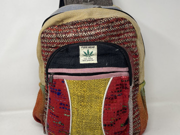  : Unique Colorful Design Himalayan Hemp Backpack w/Multi Pockets