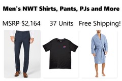 Buy Now: Men's NWT Shirts, Pants, PJs, and More!