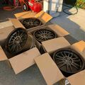 Selling: 5x114.3 Rays style wheel rim 18x8.5 RE30 tire 245/40/r18, Subaru