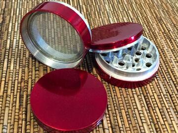 Post Now: 2'' Volo Herb Metal 4 Part Grinder - RED