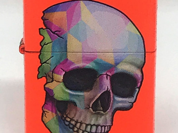  : Zippo Lighter - Unique Color Outdoor Indoor Windproof with Skull 
