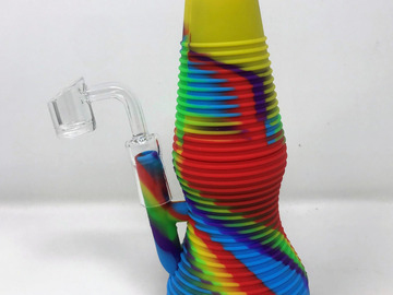  : 8" Multi Colors Silicone Detachable & Unbreakable Rig & 14mm Male