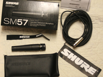 VIP Members' Sales Only: Brand New SHURE SM-57 microphone in the box w/accessories