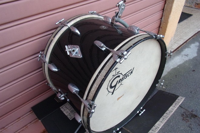 Gretsch 1958 20 12 14 4x14 Max Roach Jet Black DrumSellers