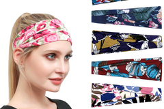 Comprar ahora: 60Pcs Printed Sports Headband With Sweat Wicking Wide Edge