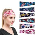 Buy Now: 60Pcs Printed Sports Headband With Sweat Wicking Wide Edge