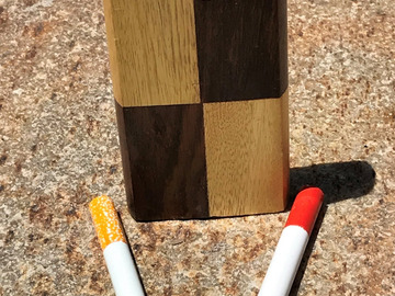Post Now: 4" Swivel Cap, Wood Dugout/Stash Box and One Hitter in Tic-Tac-To
