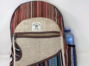 Post Now: Unique Design 100% Himalayan Hemp Backpack multi Pockets (THC FRE