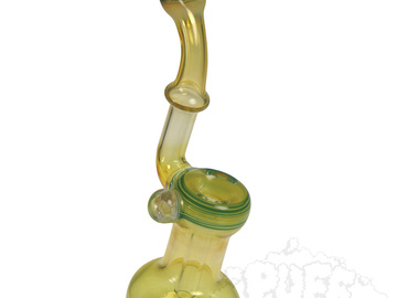  : Glass Distractions Fumed Sherlock Bubbler With Skull